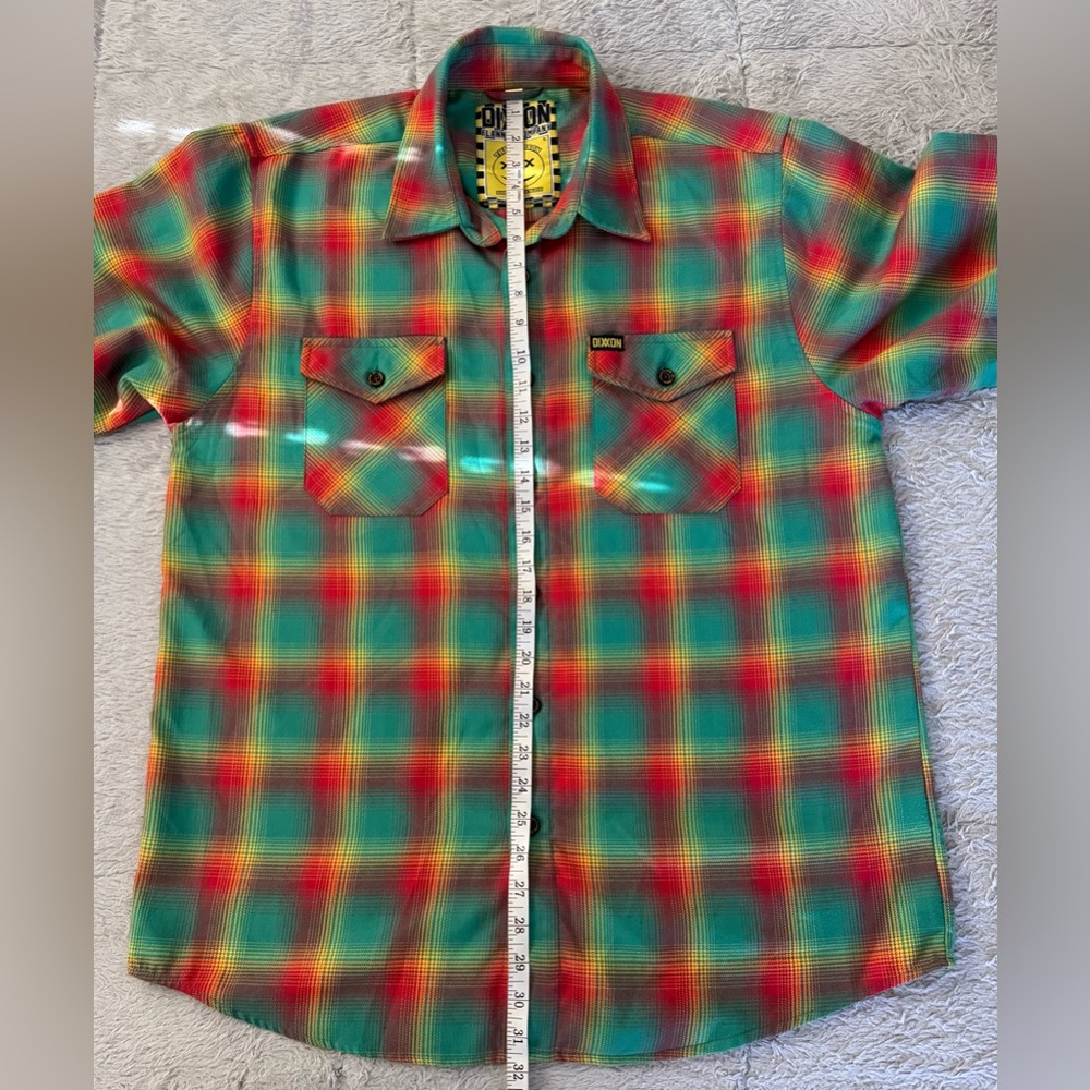 DIXXON Mens The Samson Right Near Da Beach Long Sleeve Button Down Flannel Shirt - Picture 11 of 15